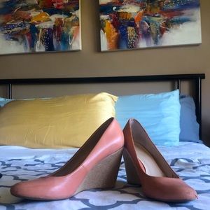 Franco Sarto Pink Wedges